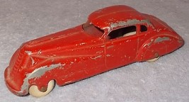 Vintage 1930&#39;s Tootsietoy Large Red Sedan Pressed Steel Automobile Car - £15.85 GBP