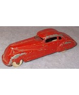 Vintage 1930&#39;s Tootsietoy Large Red Sedan Pressed Steel Automobile Car - $379.83 MXN