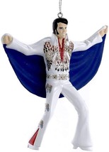 Elvis Presley - Elvis in Eagle Suit with Blue Cape Ornament by Kurt Adle... - $18.76
