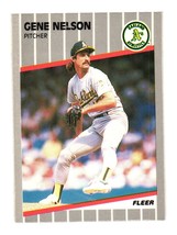 1989 Fleer #18 Gene Nelson Oakland Athletics - £0.78 GBP