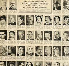1936 Etude Musical Portrait Series Advertisement Best Opera Classical DWJJ3 - $29.99