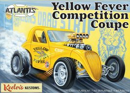 Atlantis Keeler&#39;s Kustoms Yellow Fever Competition Coupe 1/25 Made in Th... - $24.99