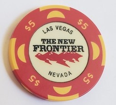 Las Vegas New Frontier $5.00 Casino Chip, Vintage - £7.80 GBP