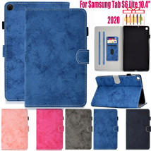 For Samsung Tab 2020 S6 Lite 10.4&quot; P610/P615 Leather Magnetic Wallet Sta... - £79.48 GBP