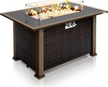 SereneLife SLFPTL.7 Outdoor Propane Fire Pit Table-50,000 BTU Auto-Ignit... - $1,187.99