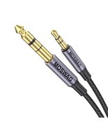6.35Mm Male To 3.5Mm Male Trs Stereo Audio Cable 3.28Ft/1Meter With Zinc... - £10.97 GBP