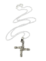 Brigid&#39;s Cross Necklace Pendant St Bridget&#39;s Irish Celtic Pagan 18&quot; Chain Boxed - £14.38 GBP