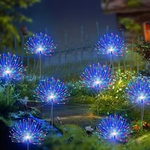 4Pcs Solar Firework Lights Outdoor Waterproof IP44 with 8 Lighting Modes for Gar - $27.71