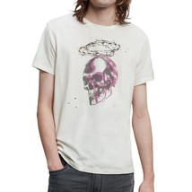 John Varvatos Star USA Men&#39;s Skull Barbed Wire Halo Graphic Crew T-Shirt... - £43.88 GBP