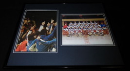 Mike Eruzione Signed Framed 16x20 Photo Set JSA 1980 Miracle on Ice Team USA E - £118.32 GBP