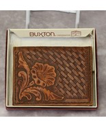 Buxton Rose Tooling Leather Credit Card Wallet - $16.65