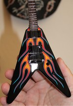 JAMES HETFIELD - Hot Rod Flames Flying V 1:4 Scale Replica Guitar ~Axe H... - $32.26