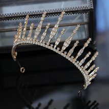 R color crystal crowns bride tiara queen for women wedding crown headpiece wedding hair thumb200