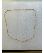 18K YELLOW GOLD CHAIN-TWISTED LINK - £193.91 GBP