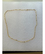 18K YELLOW GOLD CHAIN-TWISTED LINK - £195.01 GBP