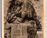 Hall Tirol War Memorial Sculpture Tyrol Austria UNP Unused DB Postcard H15 - $4.90