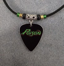 Handmade Poison Aluminum Guitar Pick Necklace - $12.36