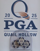 PGA Championship 2025  Clay Poker Chip Blue Poker Chip - 3pc - $216.82 MXN