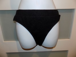 Shein Black Knit Lined High Waisted Bikini Bottoms Size L Women&#39;s NWOT - £14.58 GBP