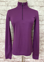 REI Womens XS Pullover 1/4 Zip Base Layer Shirt Mock Neck Polartec Magenta - $27.00