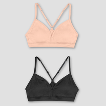Two (2) Hanes Girls&#39; Seamless On the Go Comfort Racerback Bra Small 6-6X... - £8.95 GBP