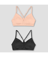 Two (2) Hanes Girls&#39; Seamless On the Go Comfort Racerback Bra Small 6-6X... - £8.84 GBP