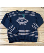 Lauren Ralph Lauren NWT $165 Men’s pullover Aztec sweater Size XL black n8 - £56.04 GBP