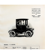 1908 Cadillac Model T Coupe Print Catalog Advertisement Automobilia F14F - $757.99 MXN