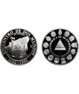 Nicaragua Silver Proof: 1 Córdoba 1991 - $335.99