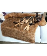 NEW Faux Fur Calming Dog Bed Mat Couch Washable Cover XL Blanket w Memor... - £30.71 GBP