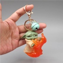 Baby Yoda Orange Keychain/Bookbag Charm/KnickKnack USA SELLER - $12.99