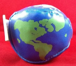 Hacky Sack Footbag Kickball Happy Planet Earth Day Blue Green Novelty Smiley 3+ - £6.27 GBP
