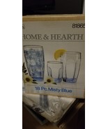 NEW &amp; Never Opened Box- Libbey  Home &amp; Heart 18 pc Misty Blue drinking g... - $95.31 CAD