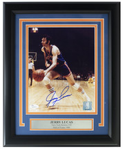 Jerry Lucas Signed Framed New York Knicks 8x10 Photo JSA - £105.59 GBP