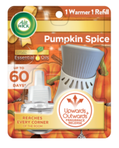 Air Wick Plug in Scented Oil Starter Kit, Warmer+1 Refill, Pumpkin Spice - £6.90 GBP