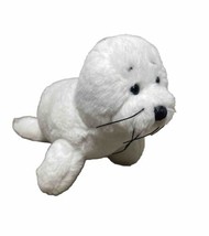 Ganz White Seal Beanbag Plush Stuffed Animal No Sound Mini Stuffed Animal - £4.15 GBP