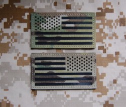 Infrared Multicam IR US Flag Patch Set US Army Special Forces Green Bere... - £35.49 GBP