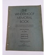 The Vanderhoof Memorial Book, 1954 Bill Larsen - £19.76 GBP