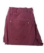 Bandolino Burgundy Wash Denim Pants Casual Comfort Stretch Trousers 14 - €15,43 EUR