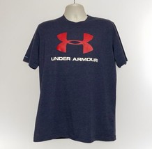 Under Armour UA Men&#39;s Large T Shirt Loose L Tee Big Chest Logo Spellout - $17.70