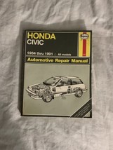 Honda Civic 1984 thru 1991 Haynes Repair Manual,Tune-Up,Electrical System - $13.10