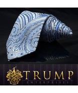 Donald J. Trump Signature Collection NEW Men&#39;s Blue Paisley Tie 61” - $138.41 CAD