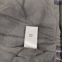 d & Co. Denim + Company RN#81890 Women's Gray Plaid Full Zip Vest Size Small  image 5