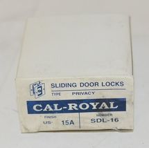 Cal Royal SDL16 Sliding Door Lock Privacy Satin Nickel Oxidized image 7
