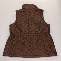 Hannah RN#45749 Women's Brown Button-Up Sleeveless Puffer Vest Size Large  image 14