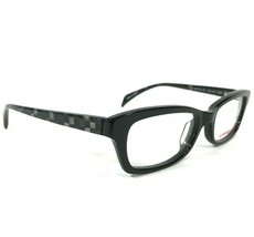 Mikli Par Mikli Eyeglasses Frames ML1218 C001 Black Gray Shiny Checks 52-18-135 - £32.91 GBP