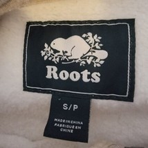 Roots 1/4 Zip Sweatshirt Size S Collared Long Sleeve Beige - $22.72