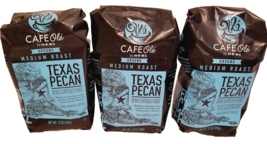 HEB Cafe Ole - Texas PECAN Medium Roast Ground  Coffee 12oz 3 Pack - £34.22 GBP