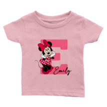 Personalised Initial Girls t shirt Custom Baby Girl Name newborn   emily kids e - £21.26 GBP