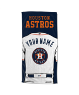 Houston Astros OFFICIAL MLB Jersey Personalized Beach Towel - $68.58 CAD